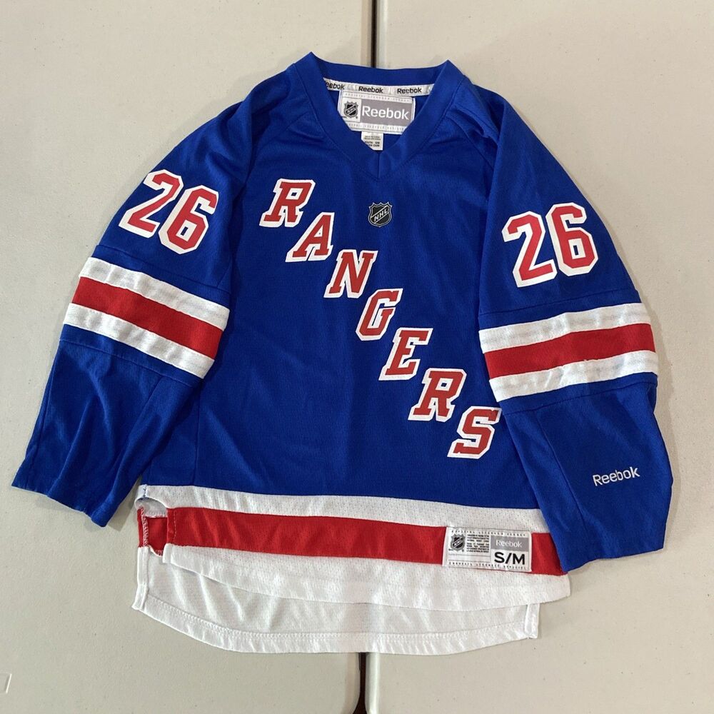 Reebok Youth S/M New York Rangers St. Louis #26 Jersey Authentic Flawless